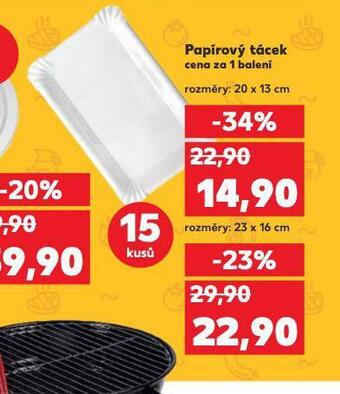 Kaufland Papírový tácek nabídka