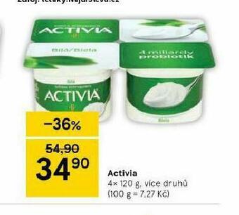 Tesco Activia nabídka