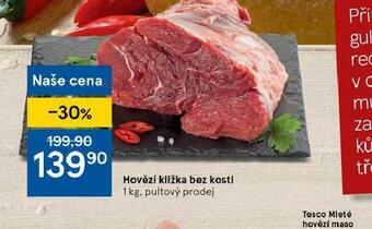 Tesco Hovězí kližka bez kosti nabídka