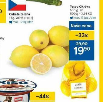 Tesco Citrony nabídka