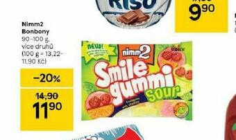 Tesco Nimm2 bonbony nabídka