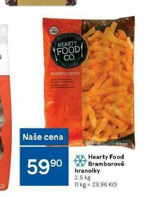 Tesco Hearty food bramborové hranolky nabídka