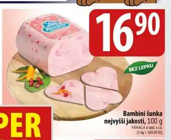 Bala Bambini šunka 100g nabídka