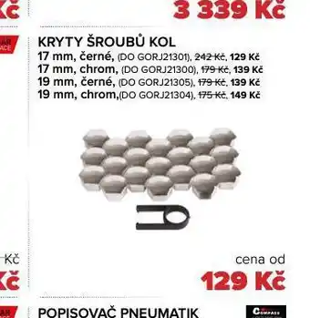 Auto Kelly Kryty šroubů kol 17 mm černé nabídka