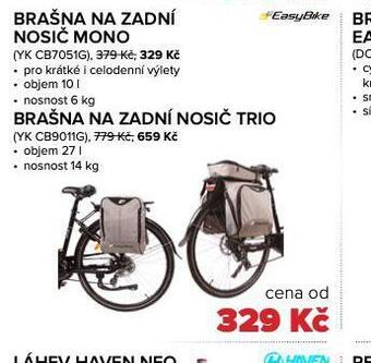 Auto Kelly Brašna na zadní nosič trio nabídka