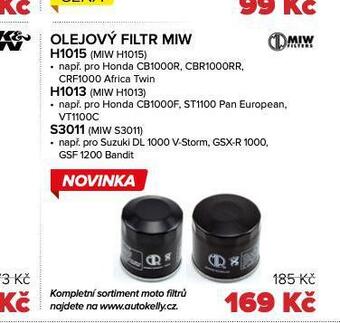 Auto Kelly Olejový filtr miw nabídka