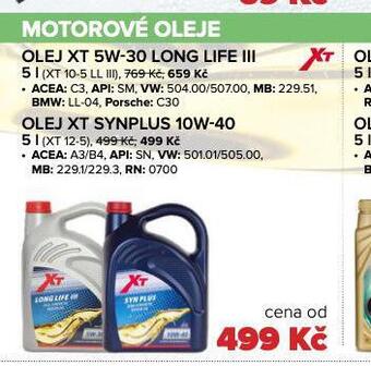 Auto Kelly Motorový olej xt synplus 10w-40 nabídka