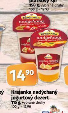 Coop Krajanka nadýchaný jogurtový dezert nabídka