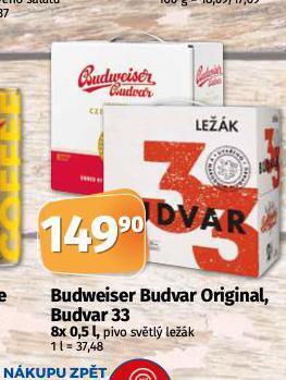 Coop Budweiser budvar original nabídka
