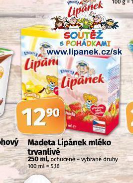 Coop Madeta lipánek mléko trvanlivé nabídka