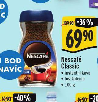 Jip Nescafé classic nabídka