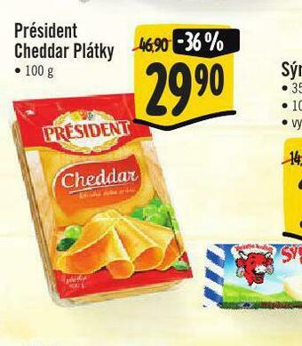Jip Président cheddar plátky nabídka