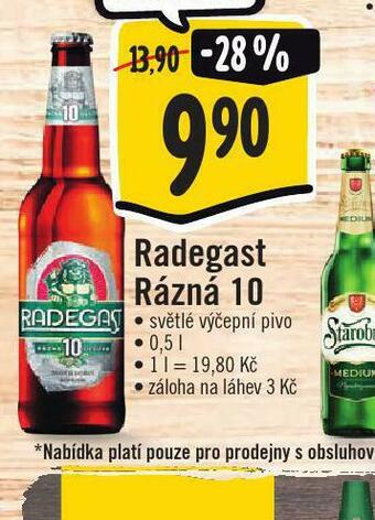 Jip Pivo radegast rázná 10 nabídka