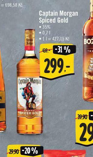 Jip Captain morgan spiced gold nabídka