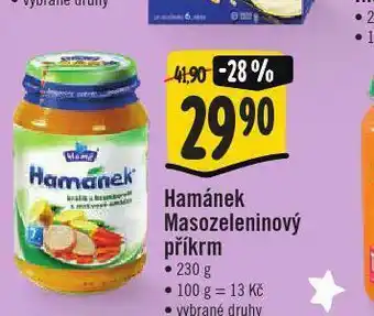 Hamánke masozeleninový příkrm