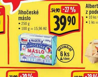 Jip Jihočeské máslo nabídka