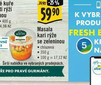Jip Masala kari rýže se zeleninou nabídka
