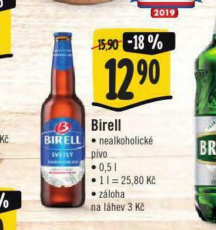 Jip Pivo birell nealko nabídka