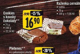 Jip Cookies s kousky čokolády nabídka
