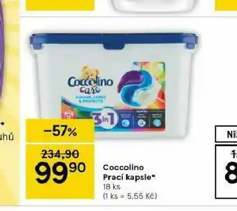 Tesco Coccolino prací kapsle nabídka
