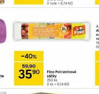 Tesco Fino potravinové sáčky nabídka