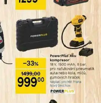 Tesco Kompresor powerplus aku nabídka