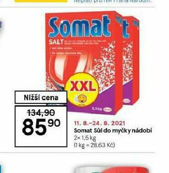 Tesco Somat sůl do myčky nabídka
