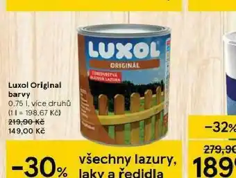Tesco Luxol original barvy nabídka
