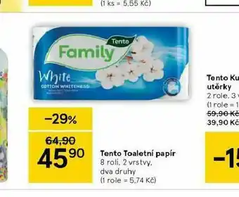 Tesco Tento toaletní ppaír nabídka