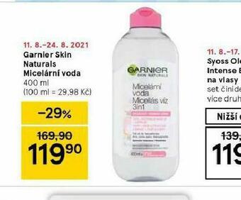 Tesco Garnier skin naturalis micelární voda nabídka