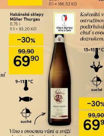 Tesco Habánské sklepy müller thurgau nabídka