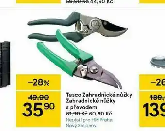 Tesco Zahradnické nůžky nabídka