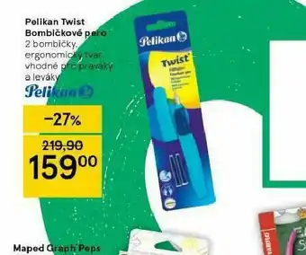 Tesco Pelikan twist bombičkové pero nabídka