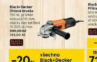 Tesco Black &amp; decker úhlová bruska nabídka