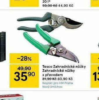 Tesco Zahradnické nůžky s převodem nabídka