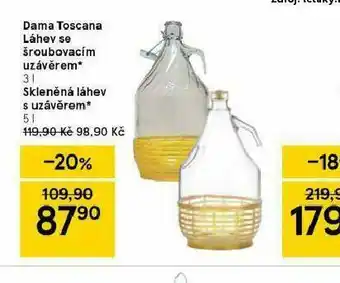 Tesco Skleněná láhev s uzávěrem nabídka