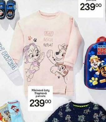 Tesco Mikinové šaty tlapková patrola nabídka