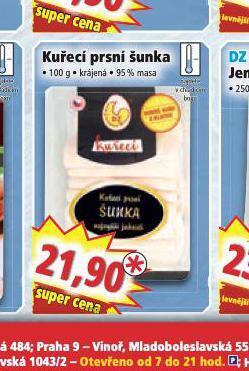 Norma Kuřecí prsní šunka nabídka
