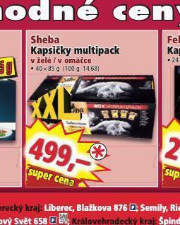 Norma Sheba kapsičky multipack nabídka