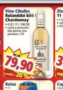Norma Víno cibulka rulandské bílé nabídka