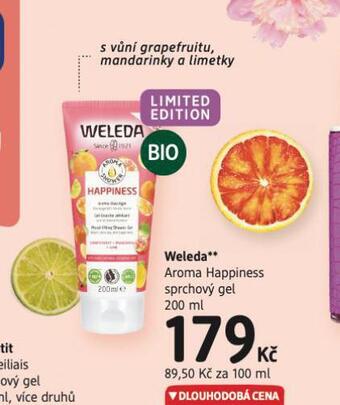 dm drogerie Weleda sprchový gel nabídka