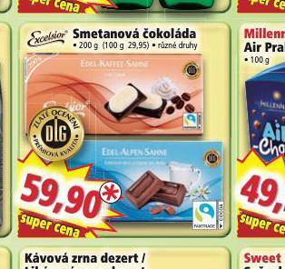 Norma Smetanová čokoláda nabídka