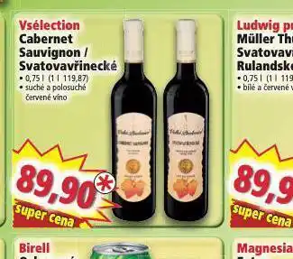 Norma Vsélection cabernet sauvignon nabídka