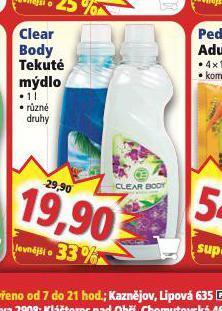 Norma Clear body tekuté mýdlo nabídka