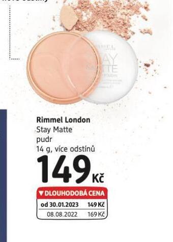 dm drogerie Rimmel london pudr nabídka