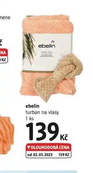 dm drogerie Ebelin turban na vlasy nabídka