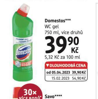 dm drogerie Domestos wc gel nabídka