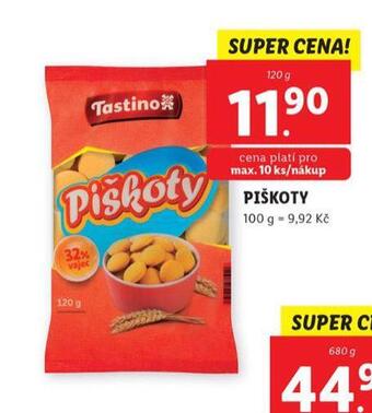 Lidl Piškoty nabídka