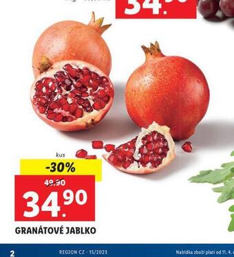 Lidl Granátové jablko nabídka
