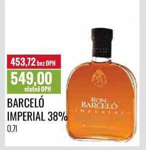 Barceló imperial 38%, 0,7 l